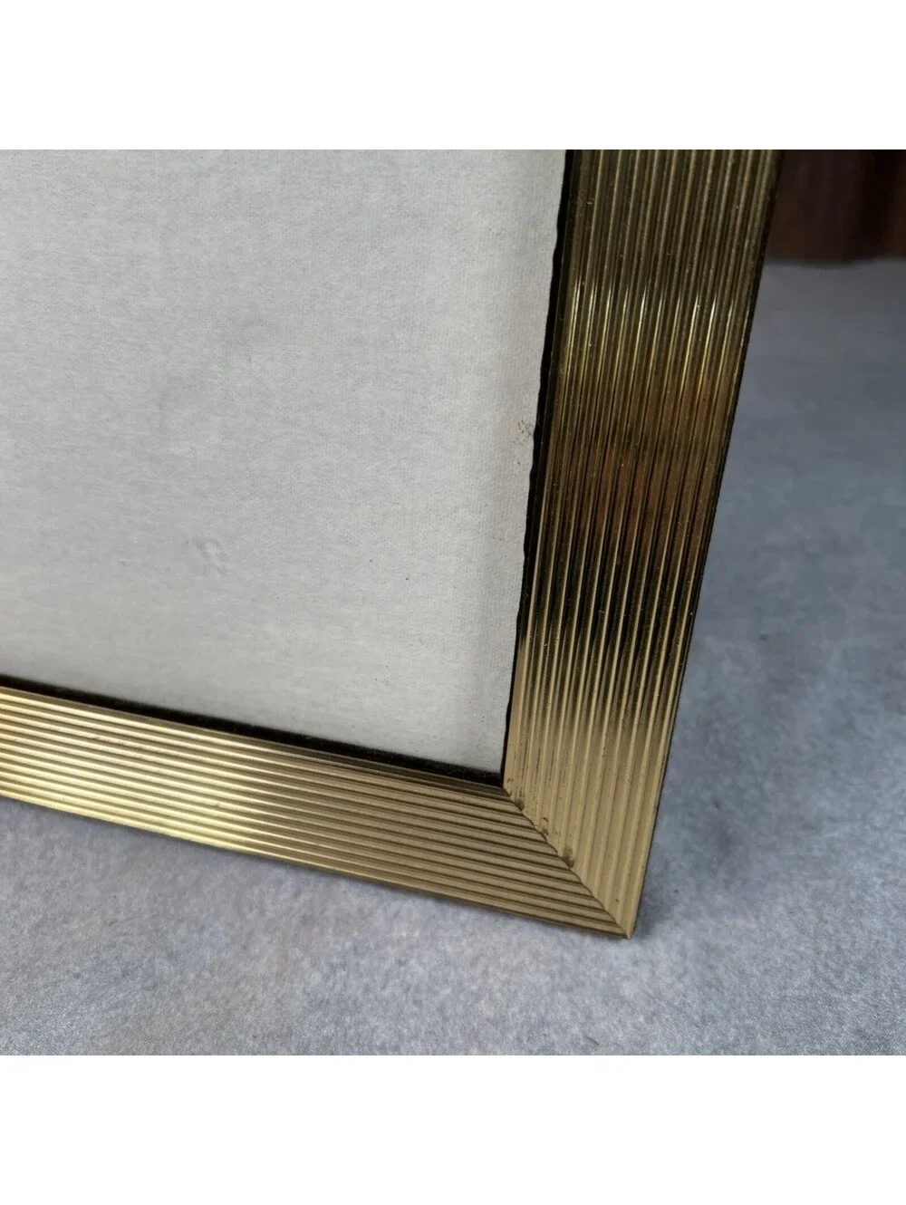 VTG Gold Tone Metal Picture Frame Vertical or Horizontal 8x10 in - 1301-2O